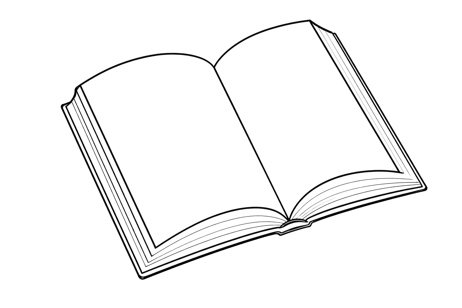 Illustration of an open book