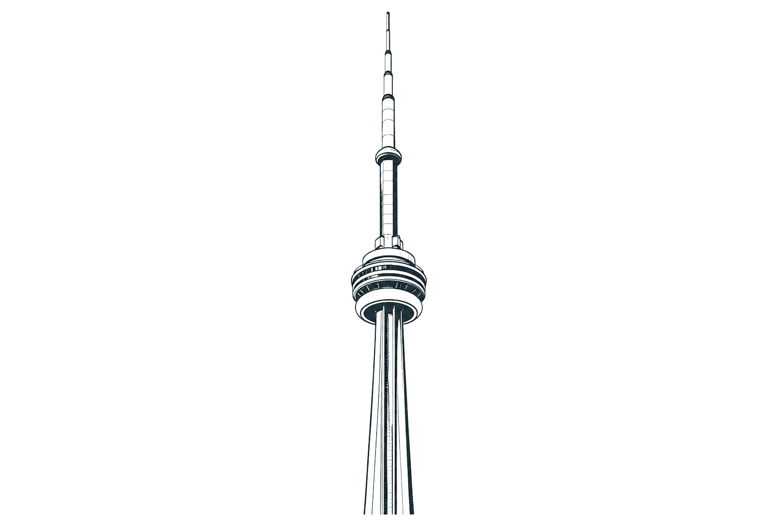 Illustration of the CN Tower